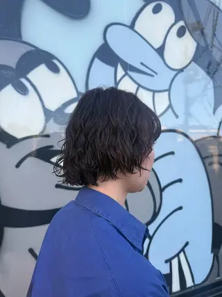 ミディアム デジタルパーマ/ ウェーブパーマ/神野のヘアスタイル