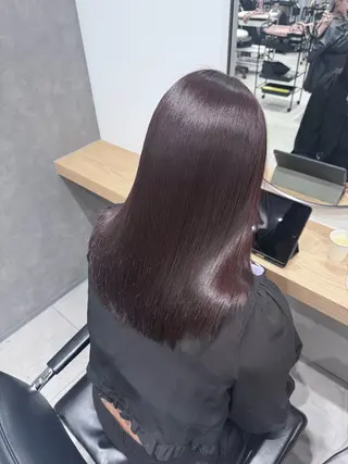 セミロング number博多店所属・number 縮毛矯正fukaのヘアスタイル