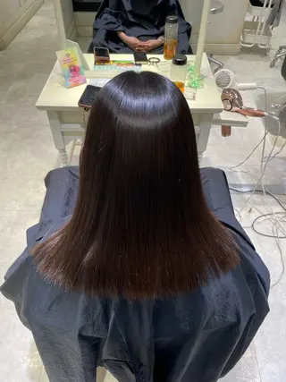 ミディアム 🟠髪質改善縮毛矯正 YUTO🟠のヘアスタイル