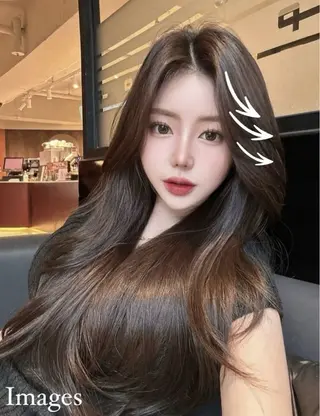 ロング 海野翔吾🇨🇳 ワンホンレイヤーのヘアスタイル