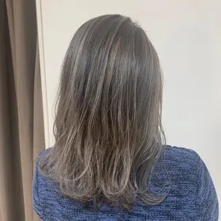 セミロング カラー ヘアアレンジ 【Sweep】おじま のぞみのヘアスタイル