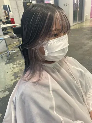 セミロング カラー 💗💗韓国レイヤー yu-ki💗💗のヘアスタイル