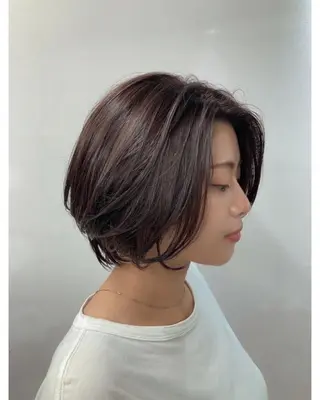 ショート カラー ブリーチ&似合せボブ 田中寛十のヘアスタイル