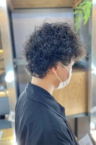 パーマ メンズ 菊地 紗矢のヘアスタイル