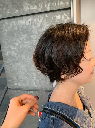 ショート パーマ aguhair jour所属・髪質改善/白髪ぼかし KENTAのヘアスタイル