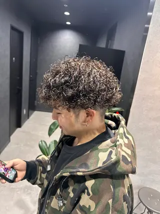 ショート カラー パーマ メンズ 【メンズサロン】 BLUCK 横浜のヘアスタイル