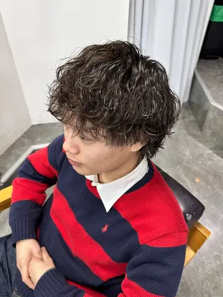 パーマ メンズ 梅田/全パーマ特化/ ケアパーマ特化/秋本のヘアスタイル