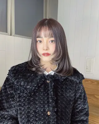 セミロング ALBUM銀座‪‪ RURUKA‪‪❤︎のヘアスタイル