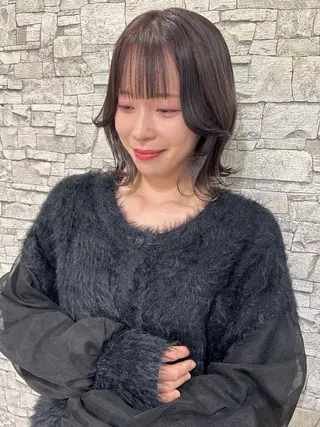 ミディアム カラー 髪質改善will hairdesignのヘアスタイル