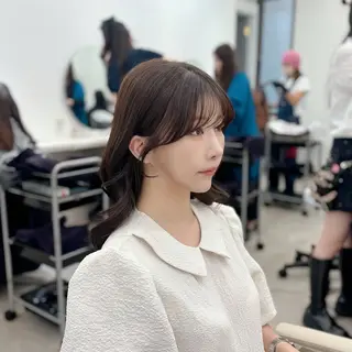 ロング 梅田髪質改善 韓国カット/星野綾哉のヘアスタイル