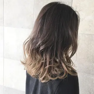 セミロング カラー カット／メンズカット 藤田麻衣のヘアスタイル