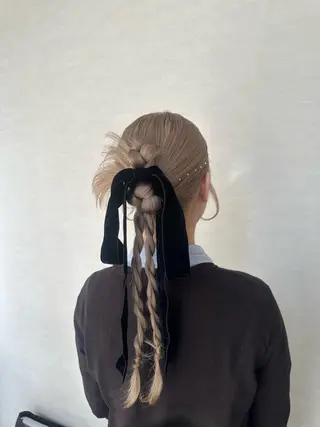 ロング 🩵梅田/艶カラー 花音のヘアスタイル