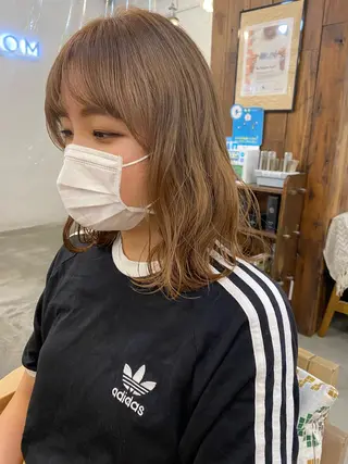 ミディアム 🍃透明感スタイル ｙｕ-ｋａ🍃のヘアスタイル