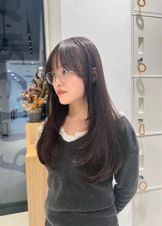 セミロング 前田 流星のヘアスタイル