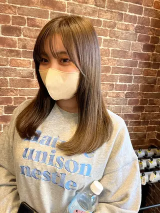 ロング カラー パーマ ヘアアレンジ メンズ キッズ ネイル マツエク・マツパ アイブロウ times salon名駅所属・久木原 ゆりのヘアスタイル