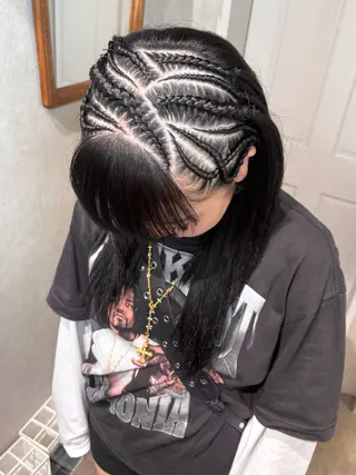 ヘアアレンジ スミレ /メンズ /コーンロウのヘアスタイル