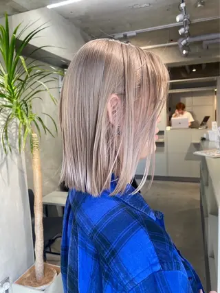 ミディアム レイヤーパーマ 竹之内竜矢のヘアスタイル