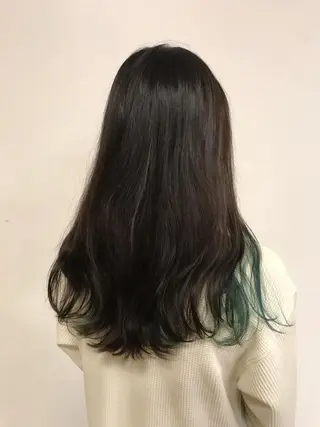 ロング カラー デザインカラー🌈 高木リョウのヘアスタイル