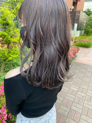 ミディアム 💎【髪質改善カラー 艶髪×縮毛矯正】💎のヘアスタイル