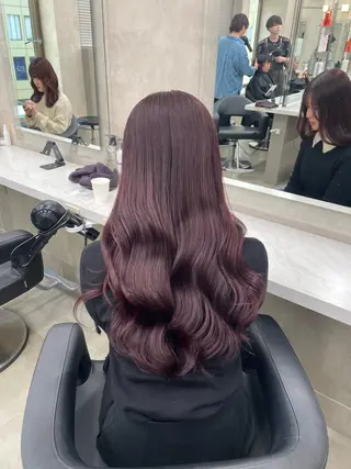 ロング カラー 🎀暖色/ラベンダー /paru🤍のヘアスタイル