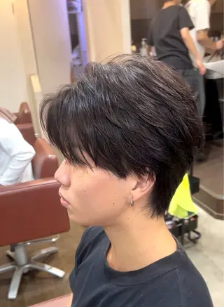ショート カラー パーマ メンズ キッズ 【メンズ特化】 りょうま🔥のヘアスタイル