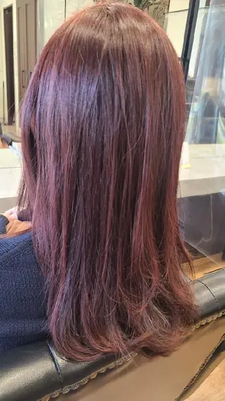 ロング カラー 関口 友菜のヘアスタイル