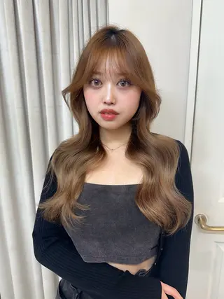 ロング 韓国ヘア🦢🖤 Sayumiのヘアスタイル