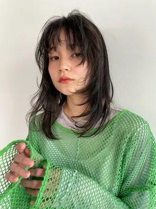 ミディアム ボブ/レイヤー /河内温太のヘアスタイル