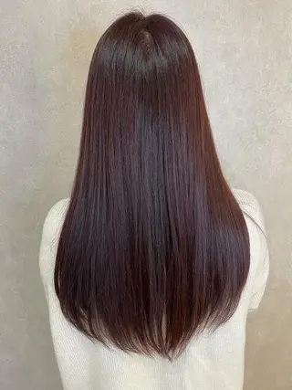 ロング 韓国ハッシュカット/ 新宿/髪質改善/岡崎のヘアスタイル