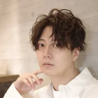 ショート メンズ ANNDER所属・遠藤惟斗/自由が丘/ 透明感カラー/パーマのヘアスタイル