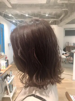 ミディアム カラー Ate by little所属・青木 梢のヘアスタイル