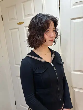 ミディアム パーマ kaito パーマ募集！🔵のヘアスタイル