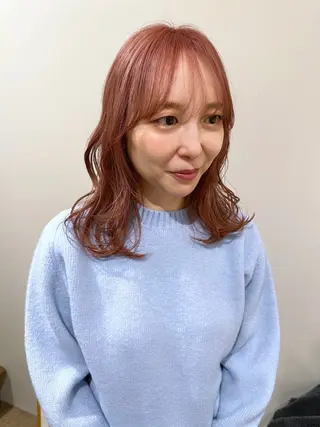 セミロング カラー hibiki/セット /透明感カラーのヘアスタイル