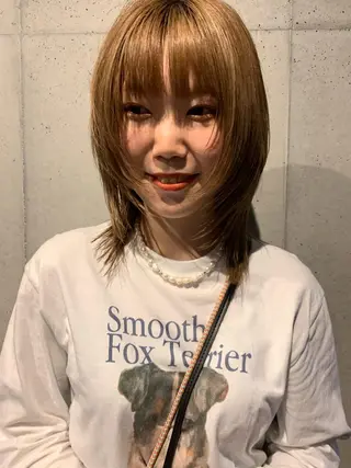 ショート カラー 似合わせウルフ/ レイヤー/山本祐輔のヘアスタイル