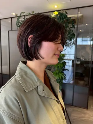 ショート misaki/ボブ /レイヤー/本町のヘアスタイル