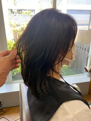 セミロング 西尾 隆介のヘアスタイル