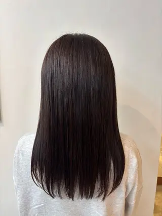 セミロング みぞぐち じゅりのヘアスタイル