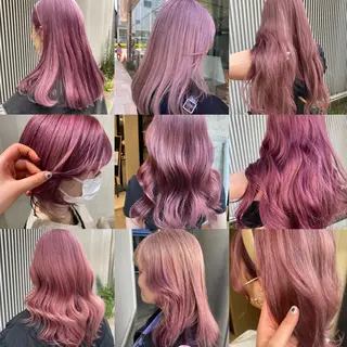 セミロング カラー ヘアアレンジ アンククロス渋谷【ANKH CROSS】所属・韓国ヘア┊︎レイヤー ┊︎haruka🌙のヘアスタイル