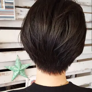 ショート カラー フリーランス所属・韓国ヘア レイヤー くびれヘアMATSUのヘアスタイル