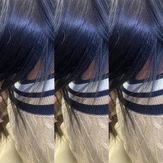 セミロング カラー 松本 菜那のヘアスタイル