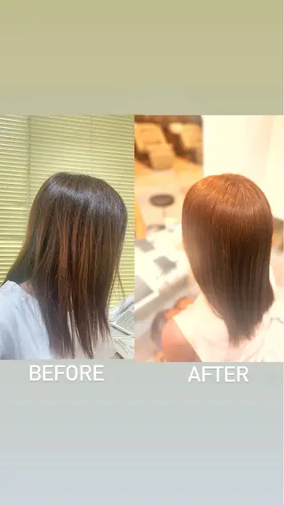 セミロング カラー ✂︎ sho✂︎のヘアスタイル