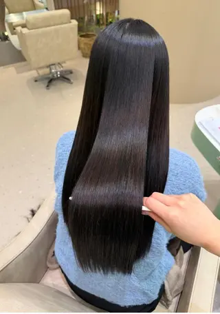 ロング カラー パーマ 髪質改善/透明感カラ ー/Ayana 🍒のヘアスタイル