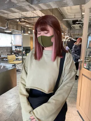 セミロング カラー ショートカット募集中 /NAGISAのヘアスタイル