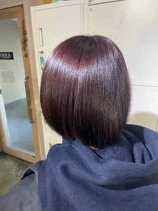 ショート ふかたさや🌟 艶感カラー🌟のヘアスタイル