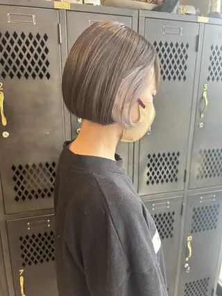 ショート カラー ✨艶カラー・ストレー ト✨achieveのヘアスタイル