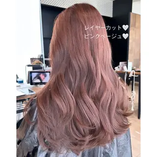 ロング カラー 🍼顔周りカット/ レイヤー/小川華奈のヘアスタイル