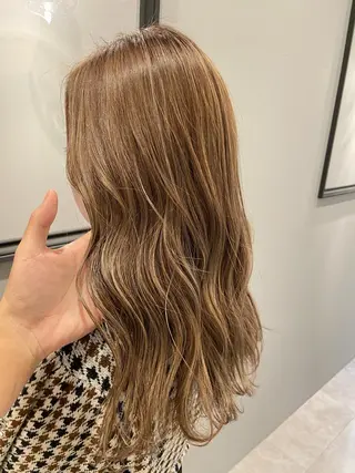 ミディアム カラー 阿見 大成のヘアスタイル