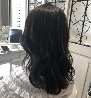 セミロング カラー ヘアアレンジ ✨🌿大人可愛い愛さ れhair🌿✨松本のヘアスタイル