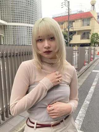 ミディアム 新井 広樹のヘアスタイル