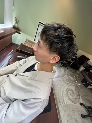 パーマ メンズ maoお洒落ヘア bob/艶カラーのヘアスタイル